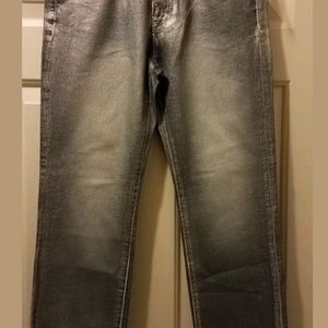 GAP KIDS Girlfriend Silver Sheen Jeans Size 12